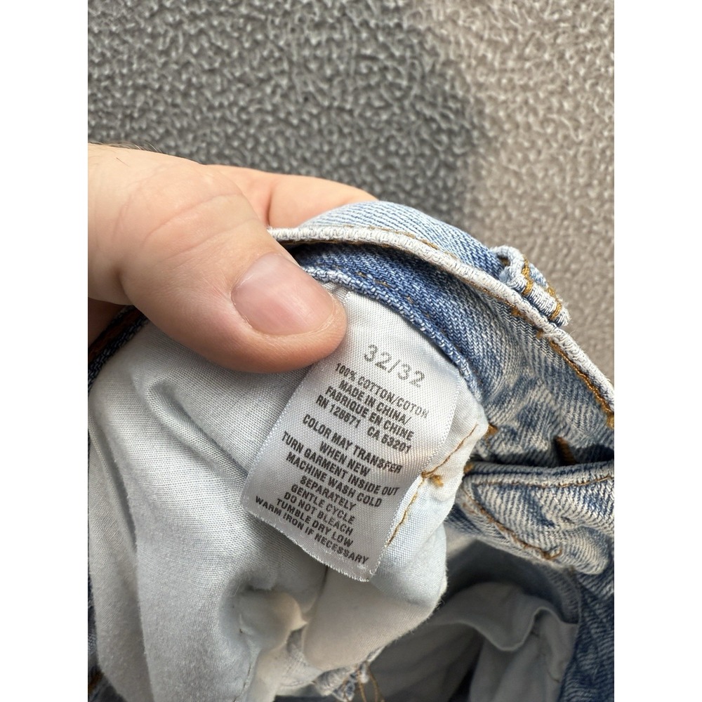 Aeropostale Jeans Mens 32x32 Blue Benton Original Bootcut Distressed Preppy - Picture 9 of 11